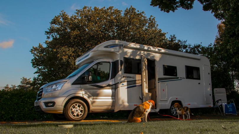 Luxury Motorhome in the sun